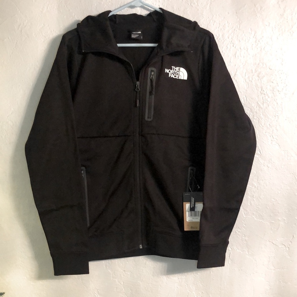 The North Face- Mens S M  hoodie soft shell full zip fleece lined jacket